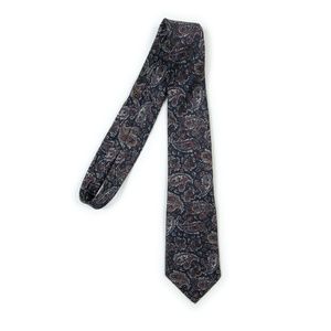 Vintage CHRISTIAN DIOR Monsieur Paisley 100% silk neck tie